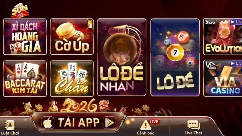 Sunwin có kho game đa dạng